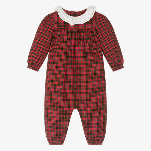 Ralph Lauren-Pyjama rouge en coton bébé | Childrensalon Outlet