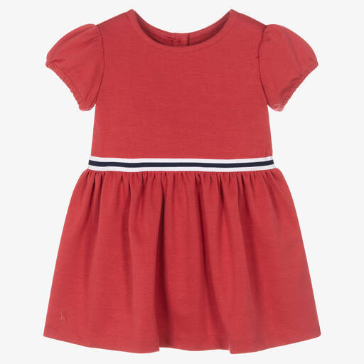 Ralph Lauren-Rotes Baby-Baumwoll-Jerseykleid (M) | Childrensalon Outlet