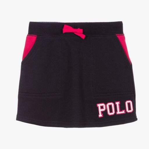 Polo Ralph Lauren-Blue Jersey Logo Skirt | Childrensalon Outlet