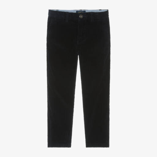 Ralph Lauren-بنطلون كوردروي قطني أزرق داكن للأولاد | Childrensalon Outlet