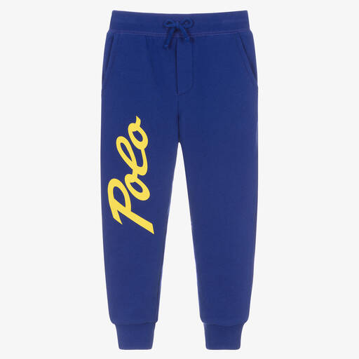 Ralph Lauren-Синие хлопковые джоггеры для мальчиков | Childrensalon Outlet