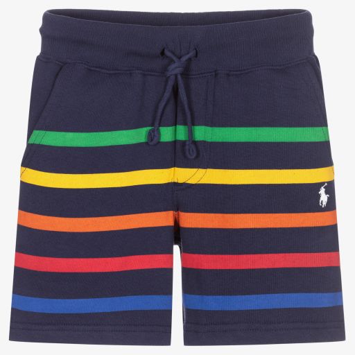 Polo Ralph Lauren-Blaue Baumwollshorts für Jungen | Childrensalon Outlet