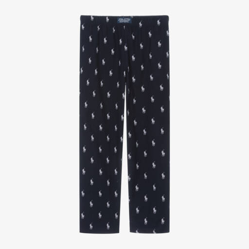Ralph Lauren-بنطلون بيجاما قطن لون كحلي للأولاد | Childrensalon Outlet