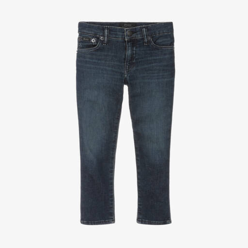 Ralph Lauren-Boys Blue Denim Skinny Fit Jeans | Childrensalon Outlet