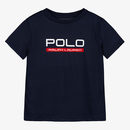Polo Ralph Lauren-Синяя спортивная футболка для мальчиков | Childrensalon Outlet