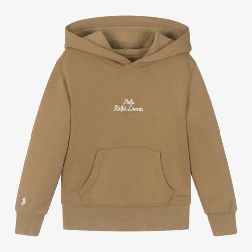 Ralph Lauren-Boys Casual Beige Hoodie | Childrensalon Outlet