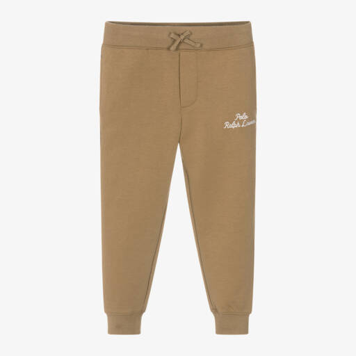 Ralph Lauren-Boys Casual Beige Joggers | Childrensalon Outlet