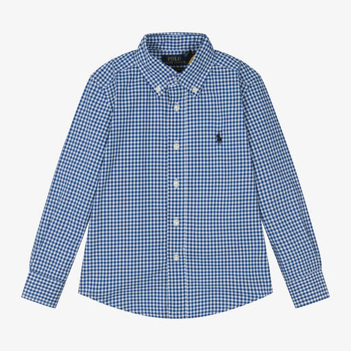 Ralph Lauren-Boys Cotton Checkered Shirt | Childrensalon Outlet