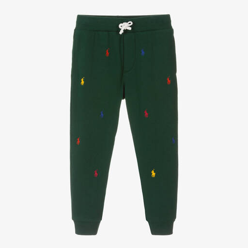 Ralph Lauren-Grüne Pony Baumwoll-Jogginghose | Childrensalon Outlet