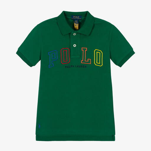 Polo Ralph Lauren-Boys Green Logo Polo Shirt | Childrensalon Outlet