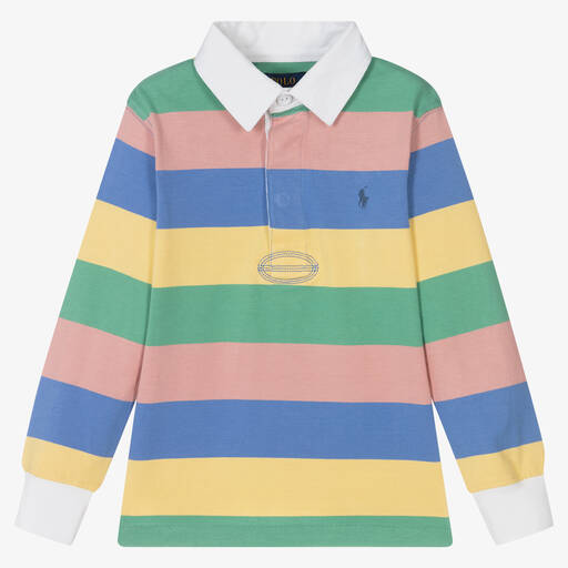 Polo Ralph Lauren-Boys Multicoloured Rugby Top | Childrensalon Outlet