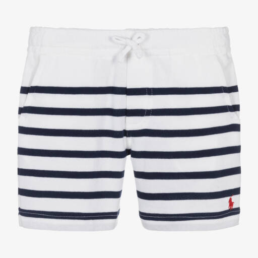 Ralph Lauren-Boys Nautical Stripe Cotton Shorts | Childrensalon Outlet