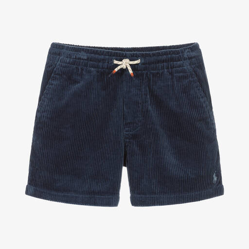 Ralph Lauren-Short bleu marine en velours côtelé garçon | Childrensalon Outlet