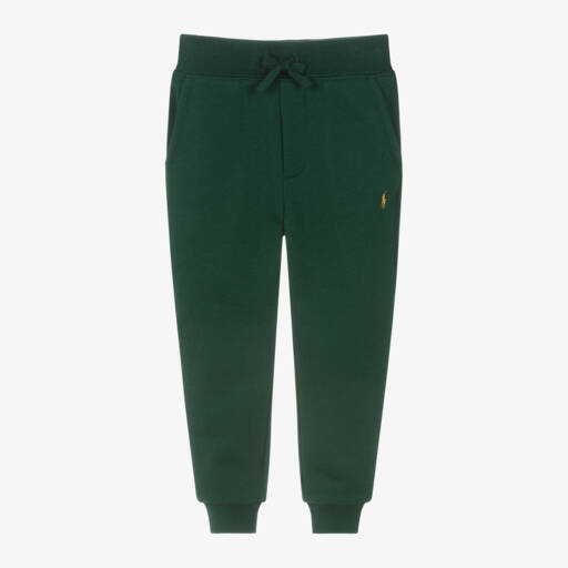 Ralph Lauren-بنطلون صبياني محبوك من القطن بلون الزيتون | Childrensalon Outlet