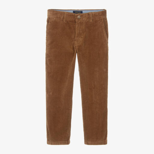Ralph Lauren-Boys Soft Brown Corduroy Trousers | Childrensalon Outlet