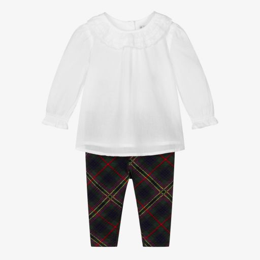 Ralph Lauren-Комплект с хлопковой блузкой и легинсами | Childrensalon Outlet