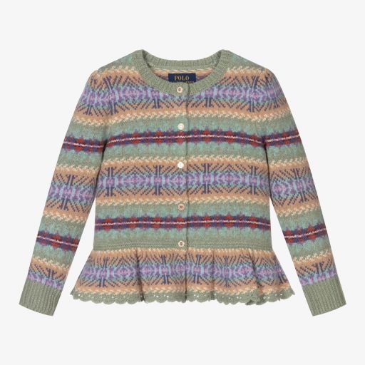 Polo Ralph Lauren-Fair Isle Wool Blend Cardigan | Childrensalon Outlet