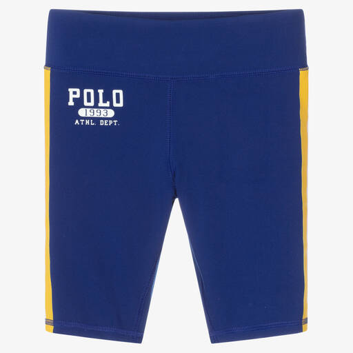 Polo Ralph Lauren-Синие велосипедные шорты для девочек | Childrensalon Outlet