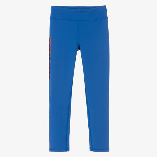 Polo Ralph Lauren-Girls Blue Logo Leggings | Childrensalon Outlet