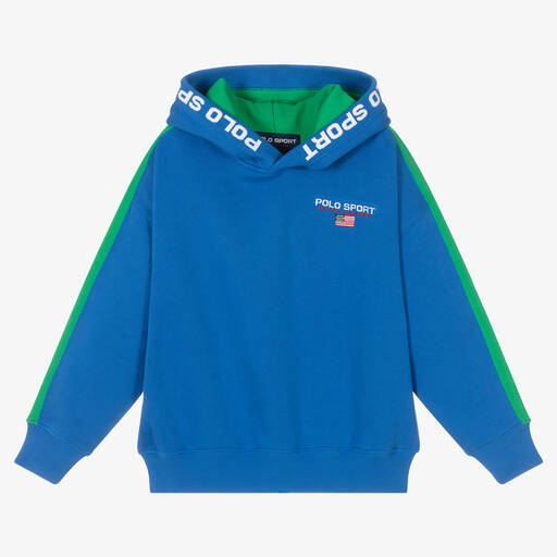 Polo Ralph Lauren-Girls Blue Logo Sweatshirt | Childrensalon Outlet