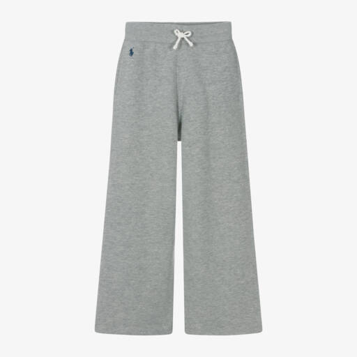 Ralph Lauren-Girls Charcoal Wide-Leg Trousers | Childrensalon Outlet