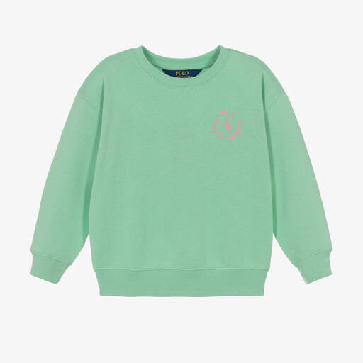 Ralph Lauren-Зеленый хлопковый свитшот | Childrensalon Outlet