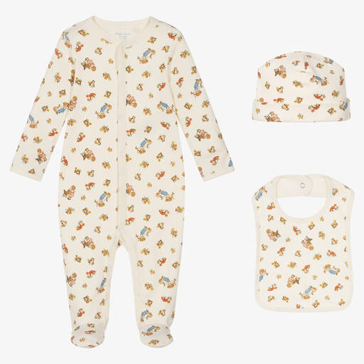 Ralph Lauren-Кремовый комплект с комбинезоном из хлопка | Childrensalon Outlet