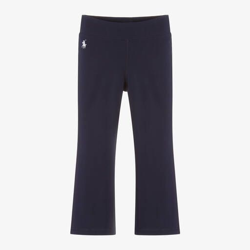 Ralph Lauren-ليقنز فلير قطن جيرسي لون كحلي للبنات | Childrensalon Outlet