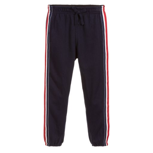 Polo Ralph Lauren-Girls Navy Blue Cotton Joggers | Childrensalon Outlet