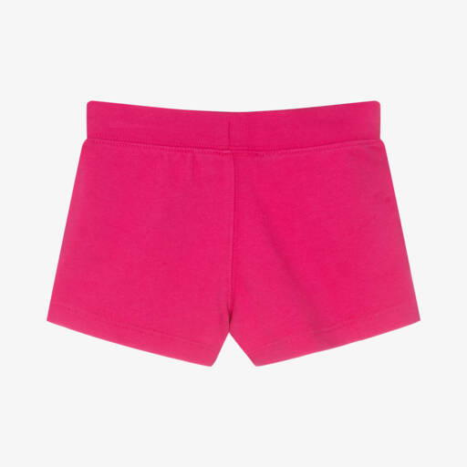 Ralph Lauren-Girls Pink Cotton Big Pony Logo Shorts | Childrensalon Outlet