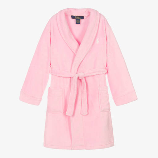 Ralph Lauren-Girls Pink Pony Dressing Gown | Childrensalon Outlet