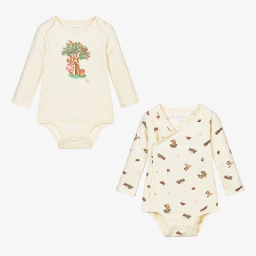 Ralph Lauren-Elfenbeinfarbener Body (2er-Pack) | Childrensalon Outlet