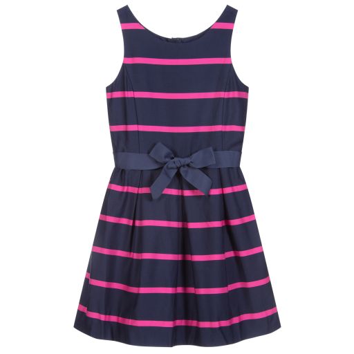 Polo Ralph Lauren-Teen Blue & Pink Striped Dress | Childrensalon Outlet