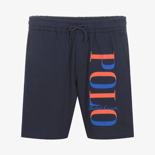 Polo Ralph Lauren-Teen Boys Blue Cotton Logo Shorts | Childrensalon Outlet