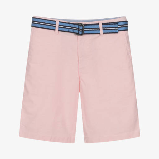 Polo Ralph Lauren-Teen Boys Pink Cotton Shorts | Childrensalon Outlet