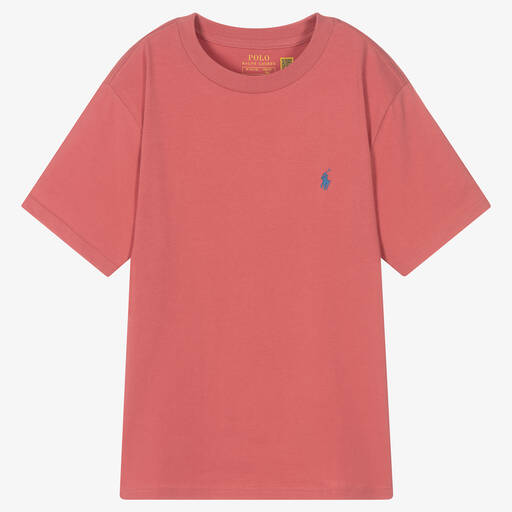Polo Ralph Lauren-Teen Boys Red Logo T-Shirt | Childrensalon Outlet