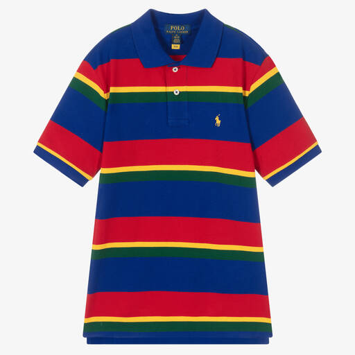 Polo Ralph Lauren-Teen Boys Striped Polo Shirt | Childrensalon Outlet