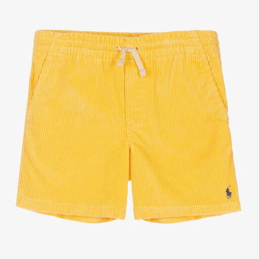 Polo Ralph Lauren-Teen Boys Yellow Cotton Shorts | Childrensalon Outlet