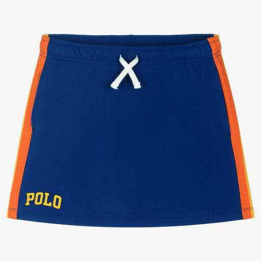 Polo Ralph Lauren-Teen Girls Blue Cotton Skirt | Childrensalon Outlet