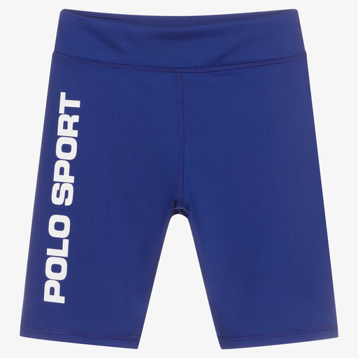 Polo Ralph Lauren-Teen Girls Blue Cycling Shorts | Childrensalon Outlet