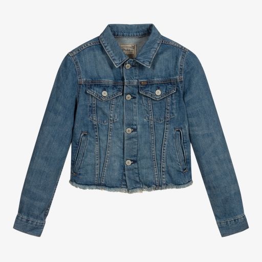 Polo Ralph Lauren-Teen Girls Blue Denim Jacket | Childrensalon Outlet