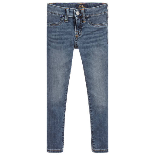 Polo Ralph Lauren-Teen Girls Blue Denim Jeans | Childrensalon Outlet