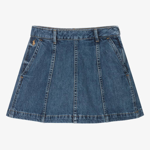 Ralph Lauren-Teen Girls Blue Denim Skirt | Childrensalon Outlet