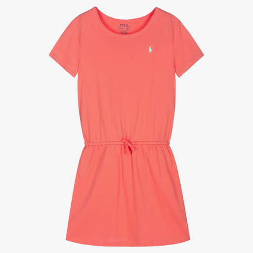Ralph Lauren-Teen Girls Pink Cotton Dress | Childrensalon Outlet