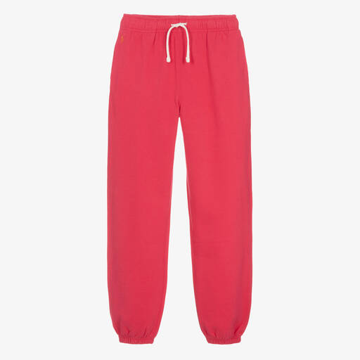 Ralph Lauren-Teen Girls Pink Cotton Joggers | Childrensalon Outlet