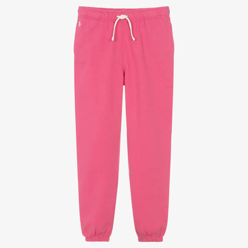 Polo Ralph Lauren-Teen Girls Pink Cotton Logo Joggers | Childrensalon Outlet