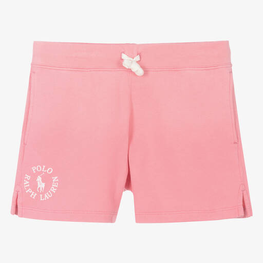 Ralph Lauren-Teen Girls Pink Cotton Shorts | Childrensalon Outlet