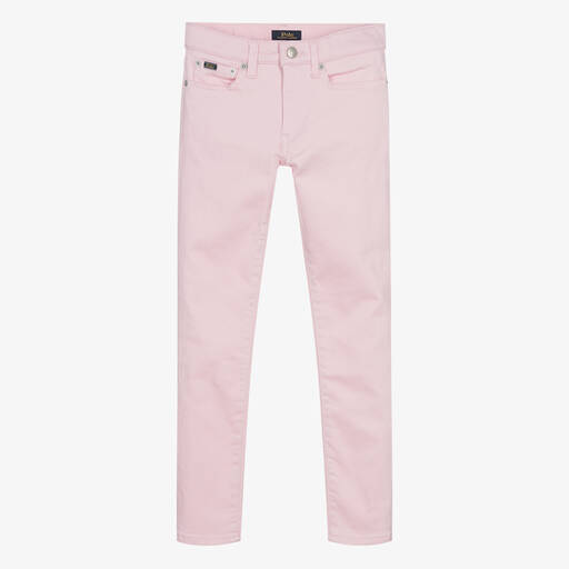Ralph Lauren-جينز قطن دنيم لون زهري للمراهقات | Childrensalon Outlet