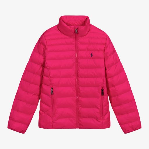 Polo Ralph Lauren-Teen Girls Pink Logo Jacket | Childrensalon Outlet