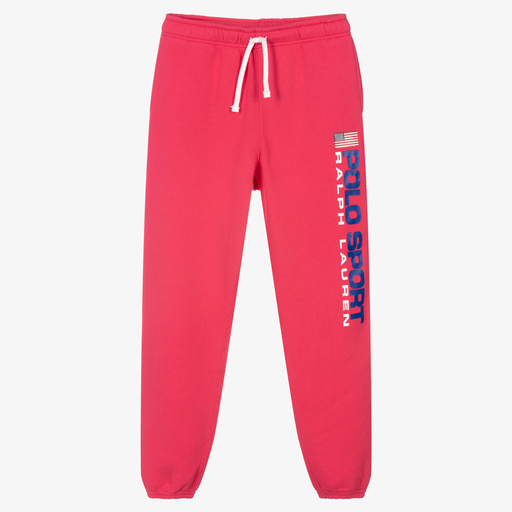 Polo Ralph Lauren-Teen Girls Pink Logo Joggers | Childrensalon Outlet